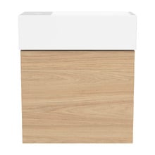 Lottie 480mm Wall Hung Small Space Vanity with Ceramic Countertop